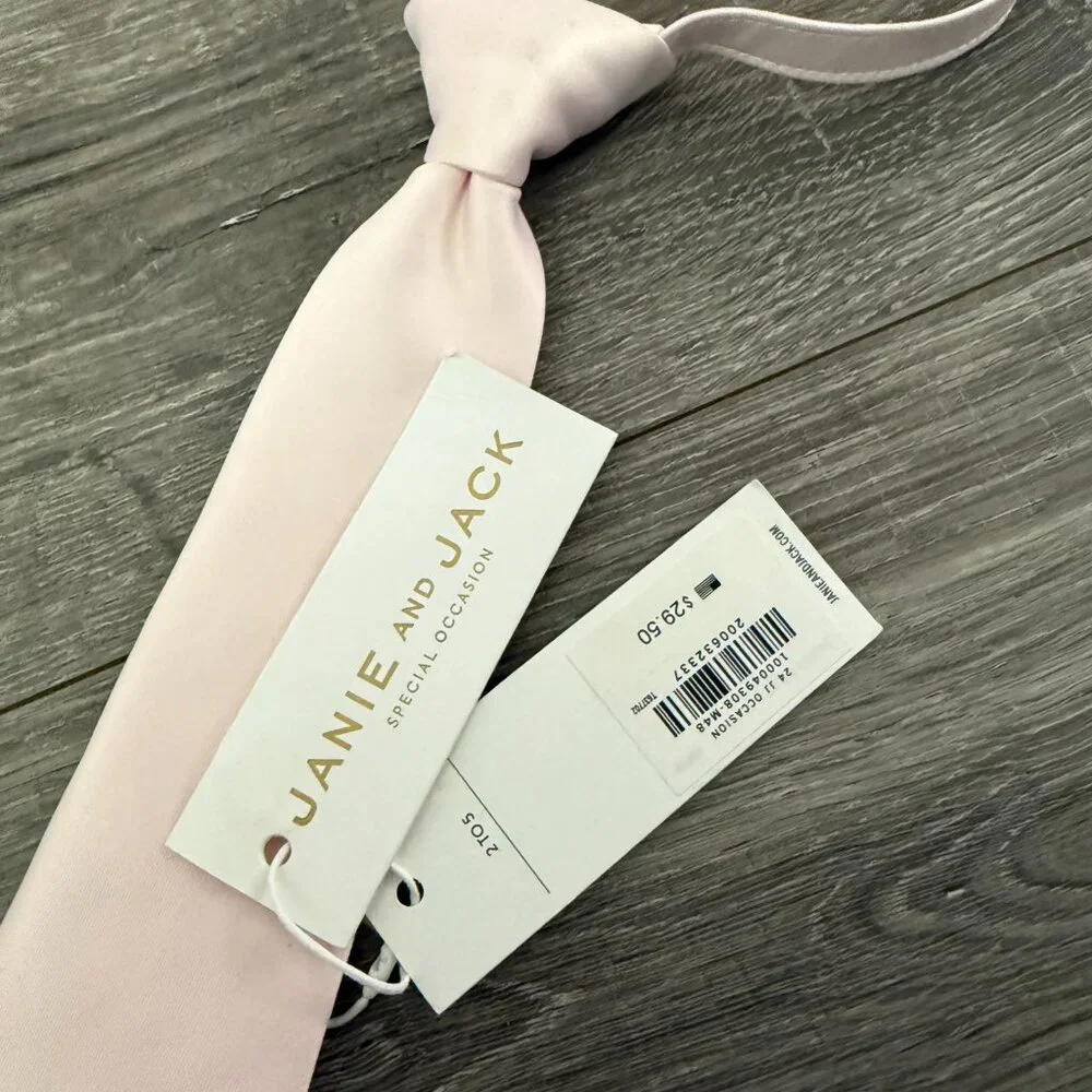 NWT Janie and Jack Special Occasion Pink Tie Little Boy Size 2 to 5